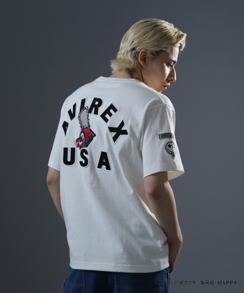 希少 ジャンボサイズ AVIREX / アヴィレックス チェンソーマン ONE MADE コラボ Tシャツ / サイズ 2XL / 未使用 / A1613