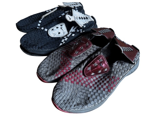 鑑賞品 ジャンク 2足セット オールド レア NIKE ナイキ AIR WOVEN エアウーブン 2001年製 27cm US9 ビンテージ オリジナル エアプレスト