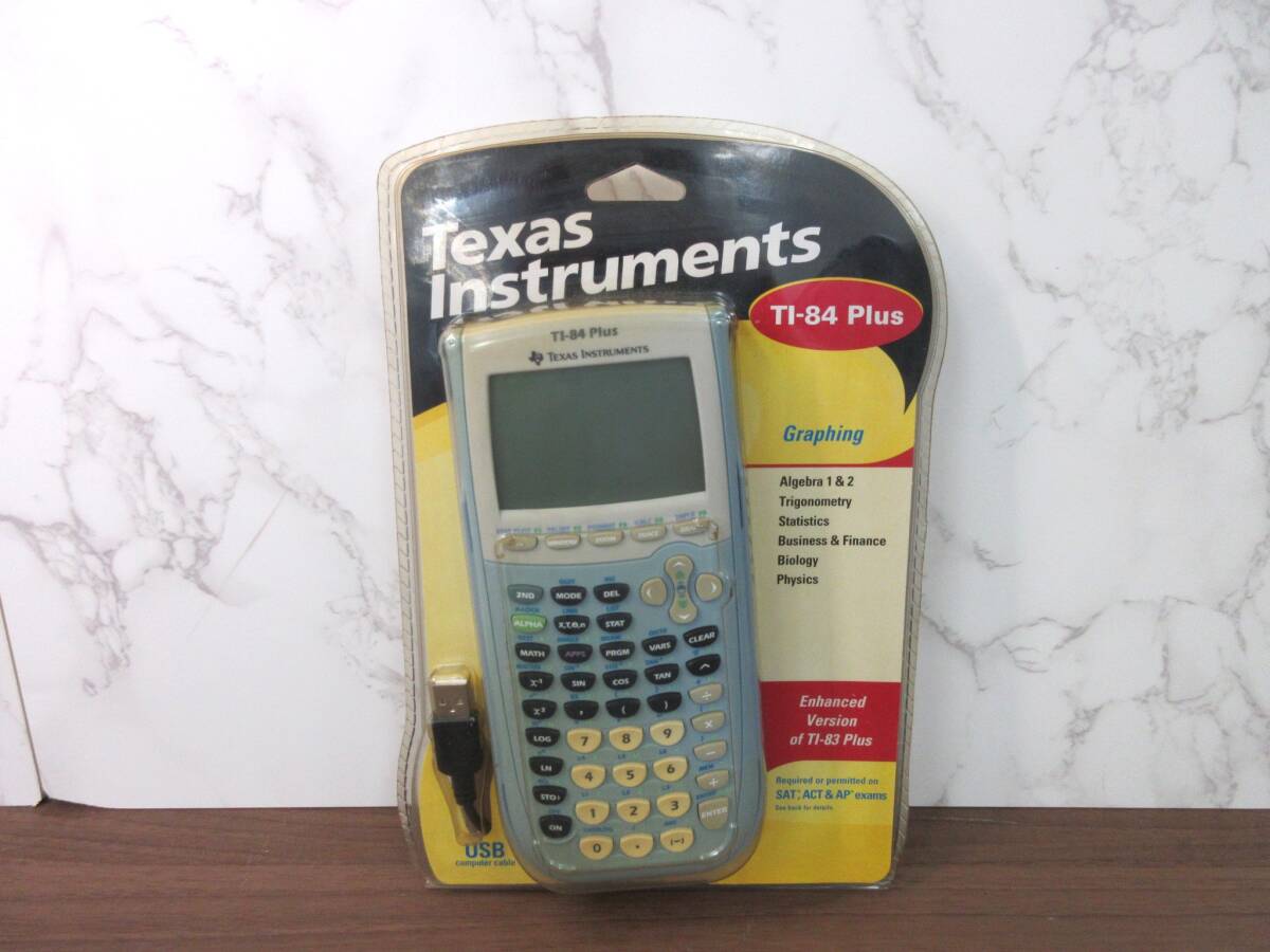5F1-3[Texas Instruments TI-84 Plus] 未開封 現状品 グラフ電卓 テキサス・インスツルメンツ CASなし 長期保管品