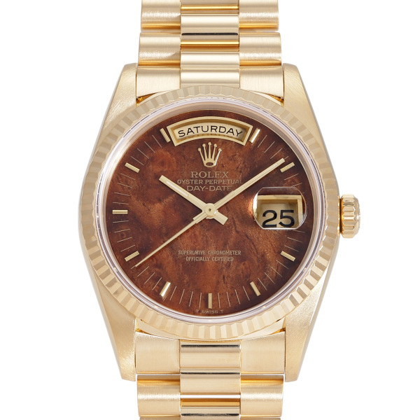 ロレックス ROLEX デイデイト 36 18238 ブラウン文字盤 中古 腕時計 メンズ