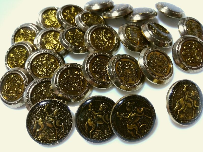 手芸用品く26■金古美ゴールド系他ボタン計27個セット■ハンドメイドアクセサリー