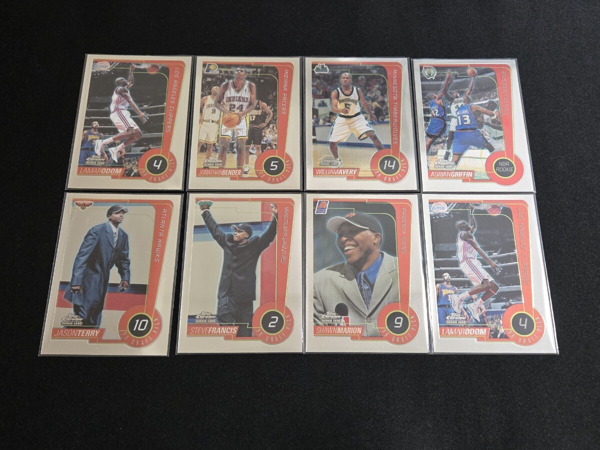希少 1999-2000 Topps chrome NBA ROOKIE ルーキー カード まとめセット ショーンマリオン LAMARODOM 他