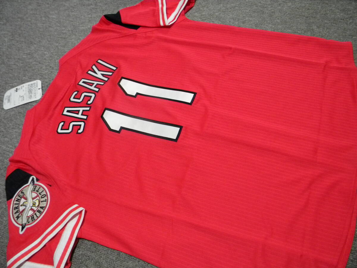 ★千葉ロッテ マリーンズ★マジェスティック製★佐々木千隼 ♯11★ユニフォーム★刺繍★Lサイズ