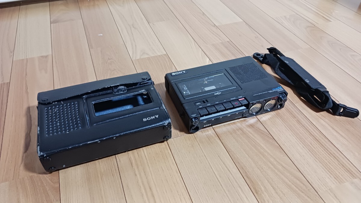 希少 整備済 SONY デンスケ プロモデル カセットコーダー TC-D5M ケース ベルト付き ③