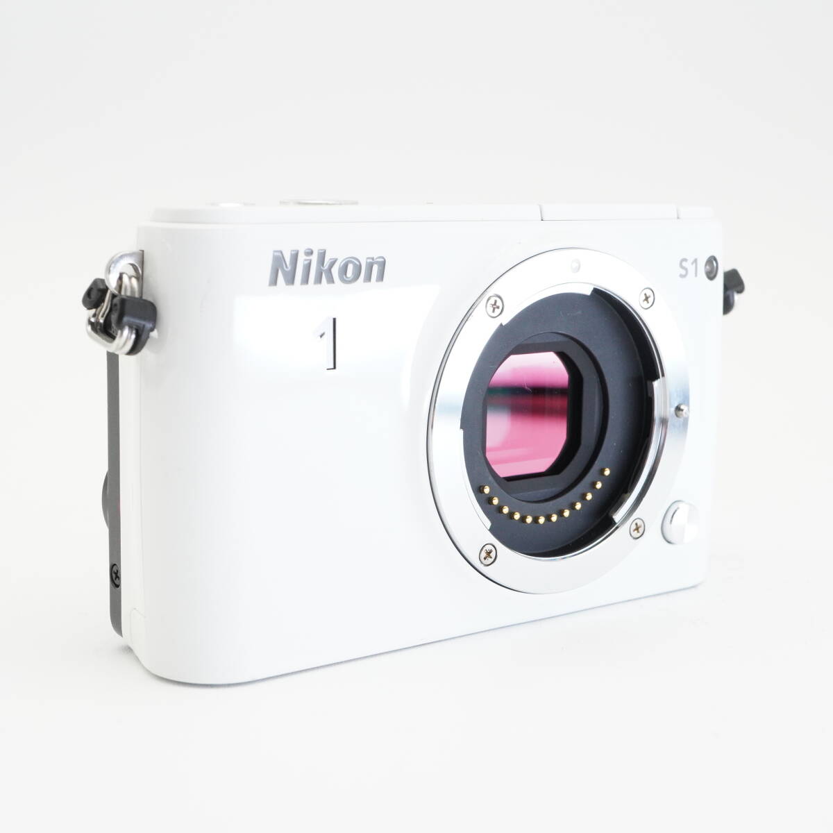 美品 Nikonニコン 1 S1 ホワイト ミラーレス一眼レフ #AA4875