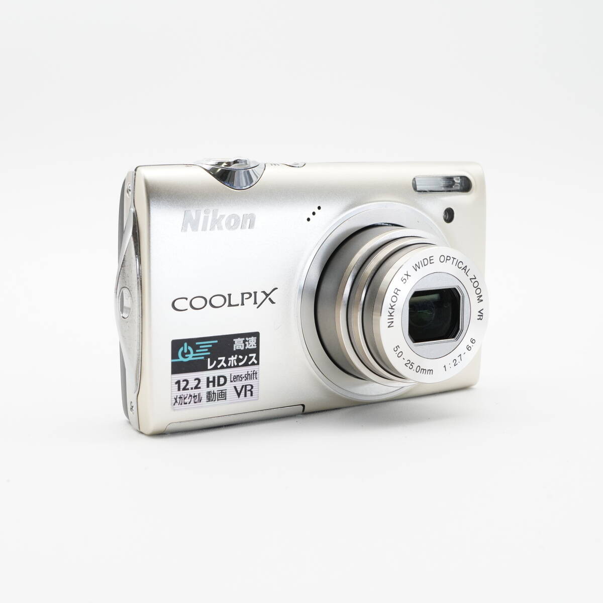 美品 動作確認済み Nikon ニコン COOLPIX S5100 シルバー コンデジ コンパクトデジタルカメラ #AA5127