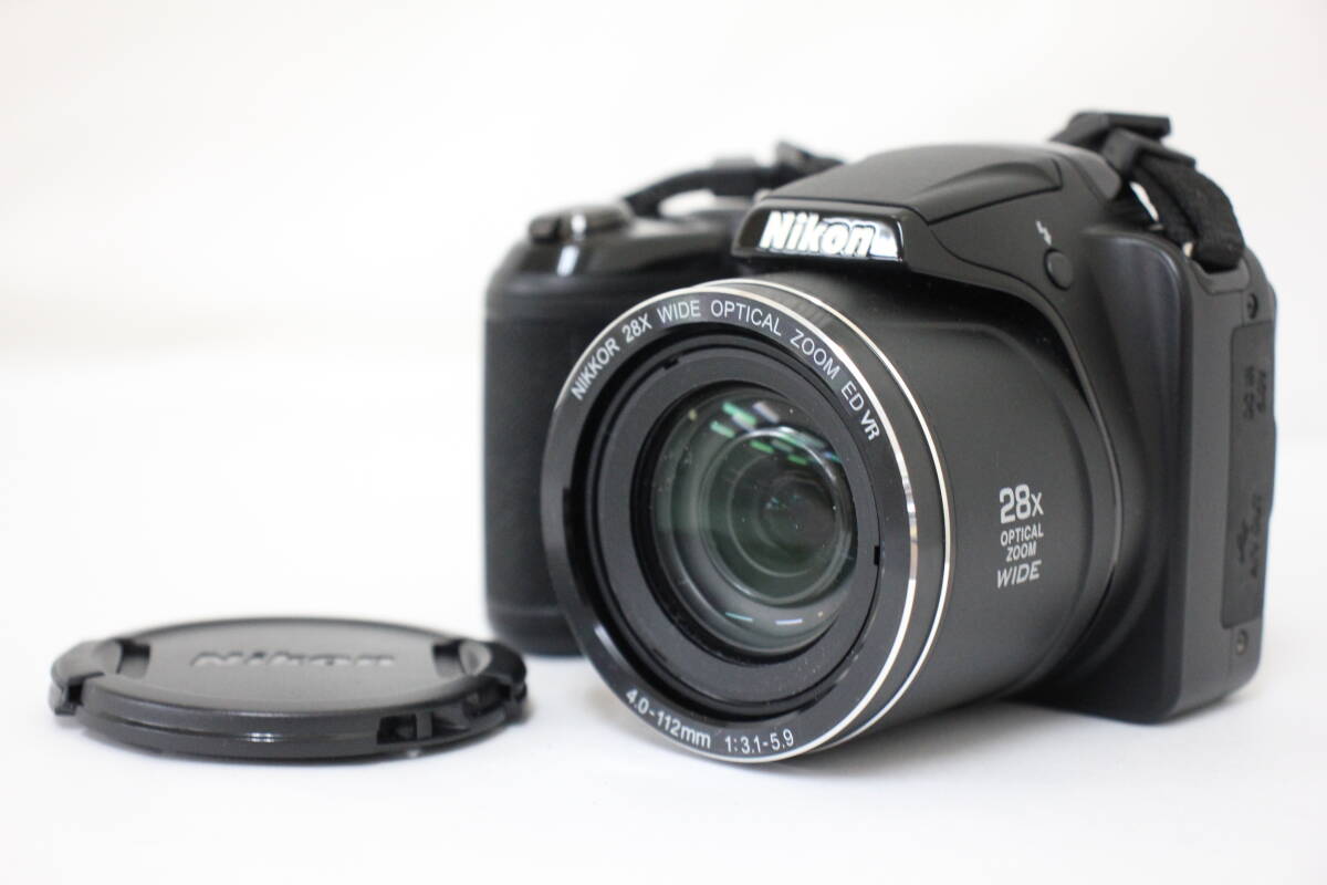 【美品 返品保証】 【便利な単三電池で使用可】ニコン Nikon Coolpix L340 28x コンパクトデジタルカメラ e755