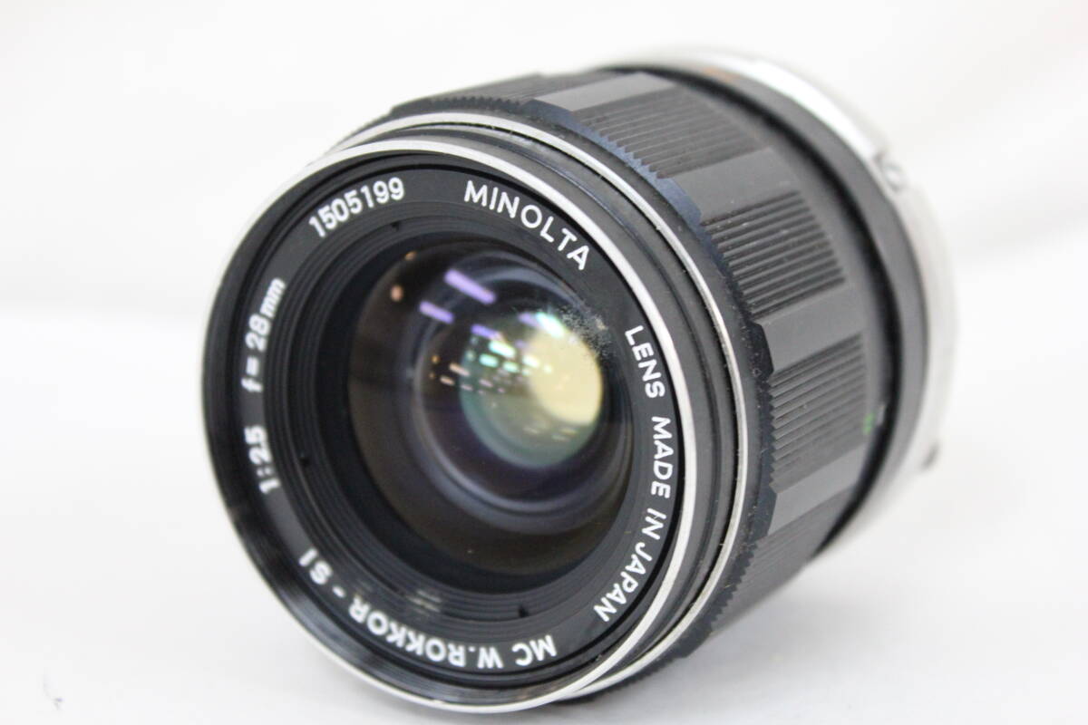 【訳あり品】 ミノルタ Minolta MC W.Rokkor-SI 28mm F2.5 レンズ e829