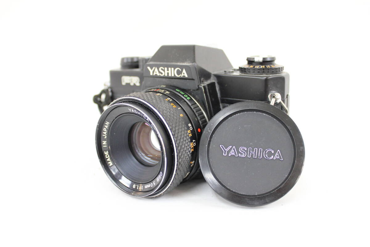 【返品保証】 ヤシカ Yashica FR ブラック DSB 50mm F1.9 ボディレンズセット M6434
