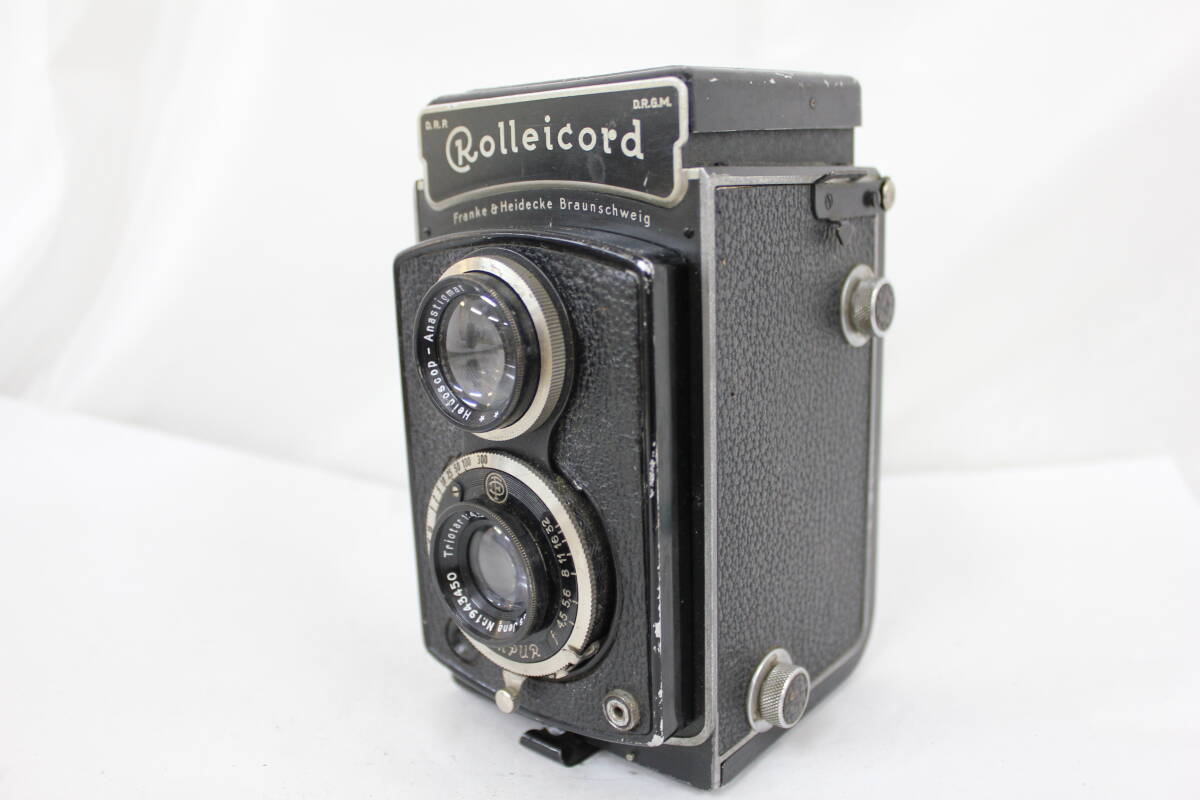 【訳あり品】 ローレイ Rolleicord Carl Zeiss Jena Triotar 7.5cm F4.5 二眼カメラ M6535