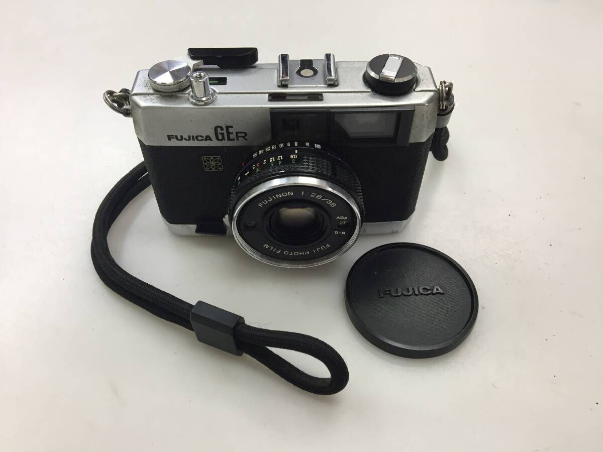フジカ FUJICA GER フィルムカメラ　レンズ FUJINON 1:2.8/38mm　ジャンク7577