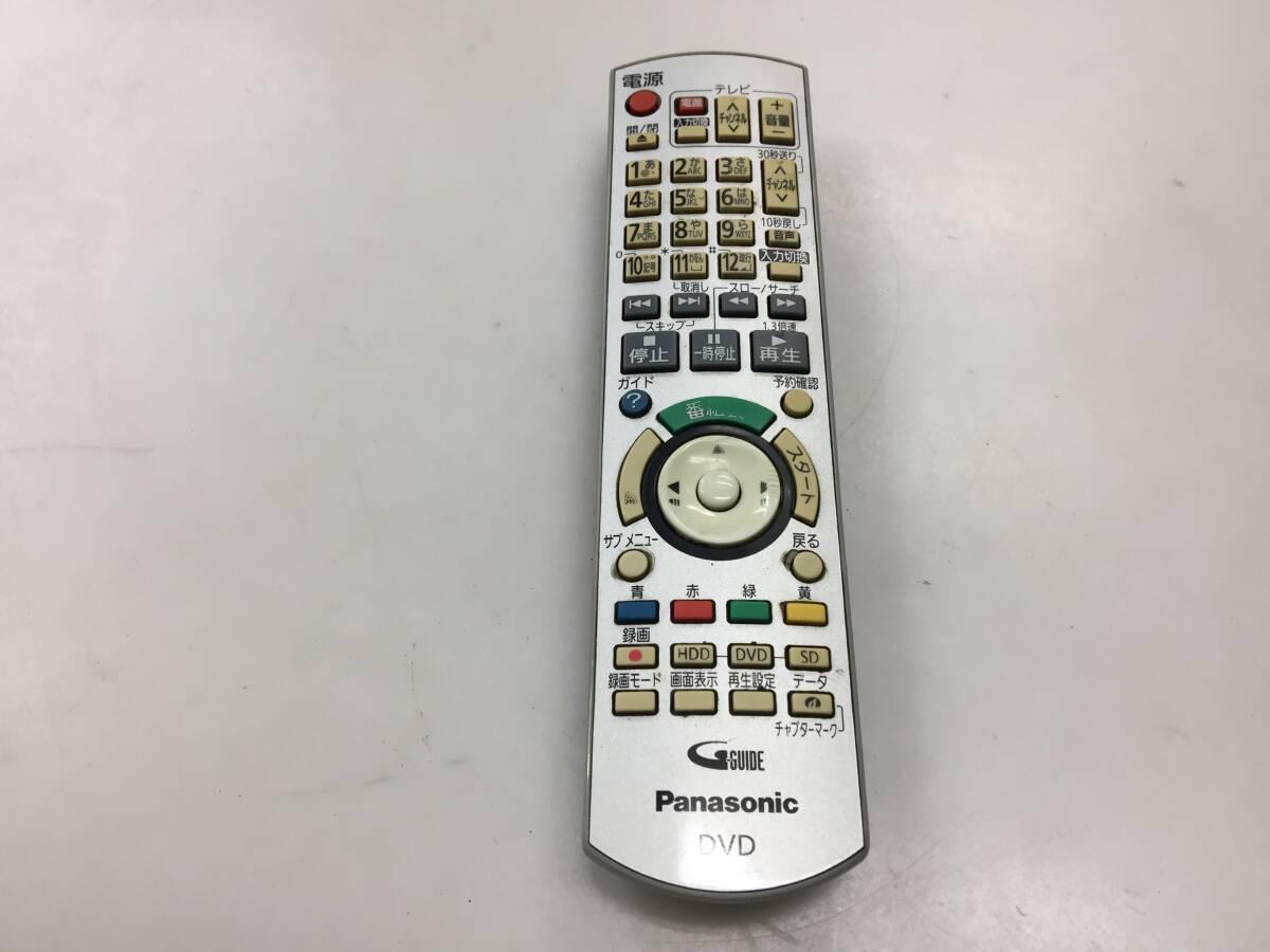 Panasonic 純正 DVDリモコンN2QAYB000349　ジャンクK887