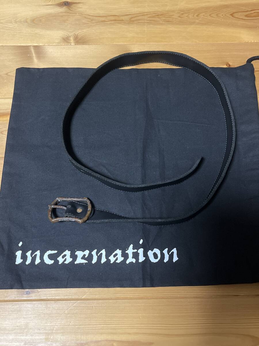 未使用 incarnation カーフレザーベルト インカネーション　Isamu Katayama backlash イサムカタヤマ バックラッシュ 