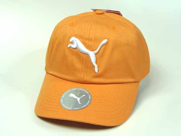 PUMA プーマ コットン ツイル キャップ メロン (薄い オレンジ系) 男女兼用 フリーサイズ 帽子 【新品未使用品】 ◆アウトレット◆