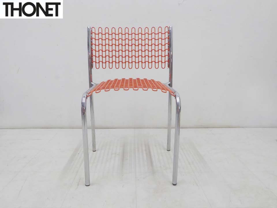 ■THONET トーネット■レア ビンテージ ヴィンテージ SOF-TEK スタッキングチェア DAVID RORAND オレンジ