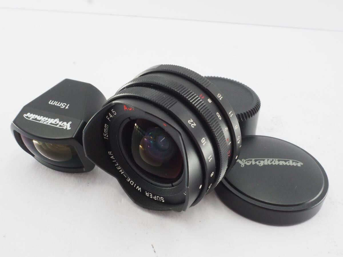 ★特上品★ フォクトレンダー Voigtlander SUPER WIDE-HELIAR 15ｍｍ Ｆ4.5 ＋ 15ｍｍ Finder ブラック ＃A3331