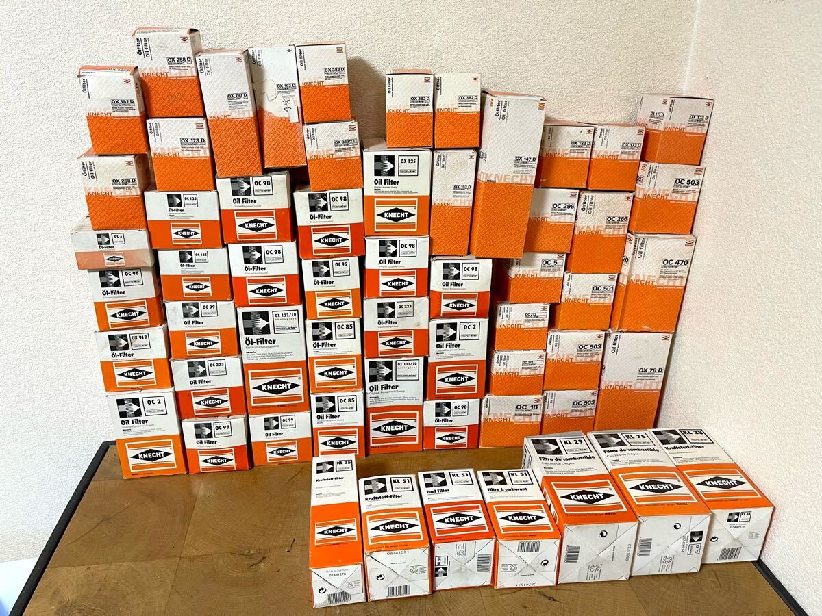 未使用保管品 KNECHT/ケネクト オイルフィルターなど大量まとめ フィルター/フィルター類 ベンツ/VW/AUDI/ボルボ 外車/外国車用