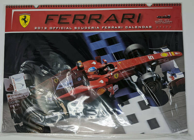 ★新品未開封　FERRARI（フェラーリ）　F1 2012年公式カレンダー　激レア？★
