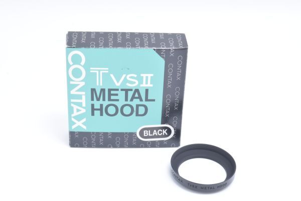 新品同様・元箱付き Contax TVS II Metal Hood Black メタルフード ブラック #175