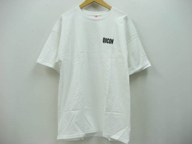 新品 定価6000円 Qucon キューコン Tシャツ 半袖 白 ホワイト サイズXL