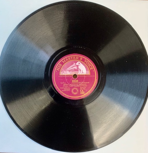 BENNY GOODMAN　QUARTET　 SUGAR / OPUS 3/4,（HMV EA 2551)　SP盤　78rpm 《豪盤》　-y36-