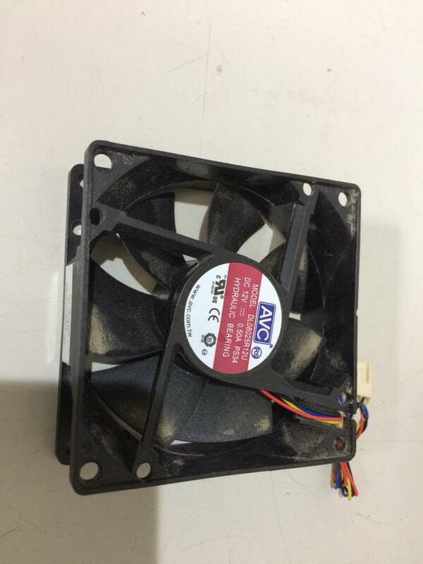 中古品 AVC DL08025R12U DC12V 0.5A 8cm 動作確認済 現状品③