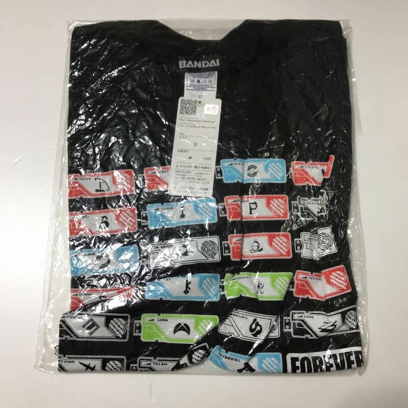 [即決古着]劇場版 仮面ライダーW FOREVER A to Z 運命のガイアメモリ/ガイアメモリTシャツ/ブラック/S/BANDAI/未使用/タグ付き/未開封