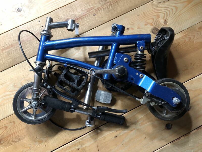 ミニサイクルお家サイクリング携帯チャリ豆チャリ小さい自転車ガレージ極小ディスプレイ持ち運び便利アイテム サスペンション付きオブジェ