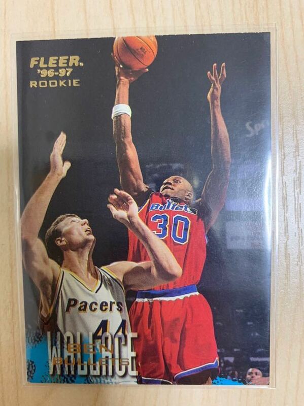 NBA Trading Card NBA Fleer Ben Wallace Rookie Card 96-97 ベンウォレス ワシントンブレッツ ピストンズ Pistons 90年代