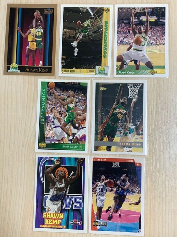 NBA Trading Card Shawn Kemp 7枚セット SkyBox Rookie Card 90-98 90年代 ショーンケンプ スーパーソニックス SuperSonics 画像転載禁止