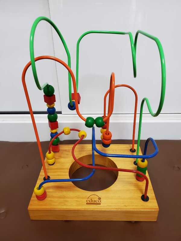 educo エデュコ カナダの知育玩具 ￥9975の品 リトルジニアス ルーピングスロープ ビーズコースター 赤ちゃん 木製 おもちゃ ベビートイ