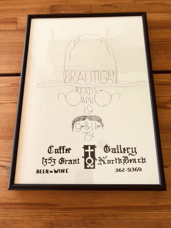 COW BOOKS Richard Brautigan Handbill Poster Coffee Gallery