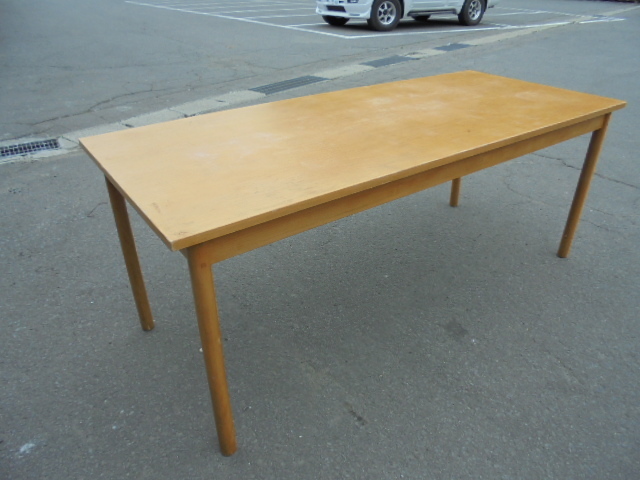●木製テーブル 引き取り限定●除菌処理済品 H4112