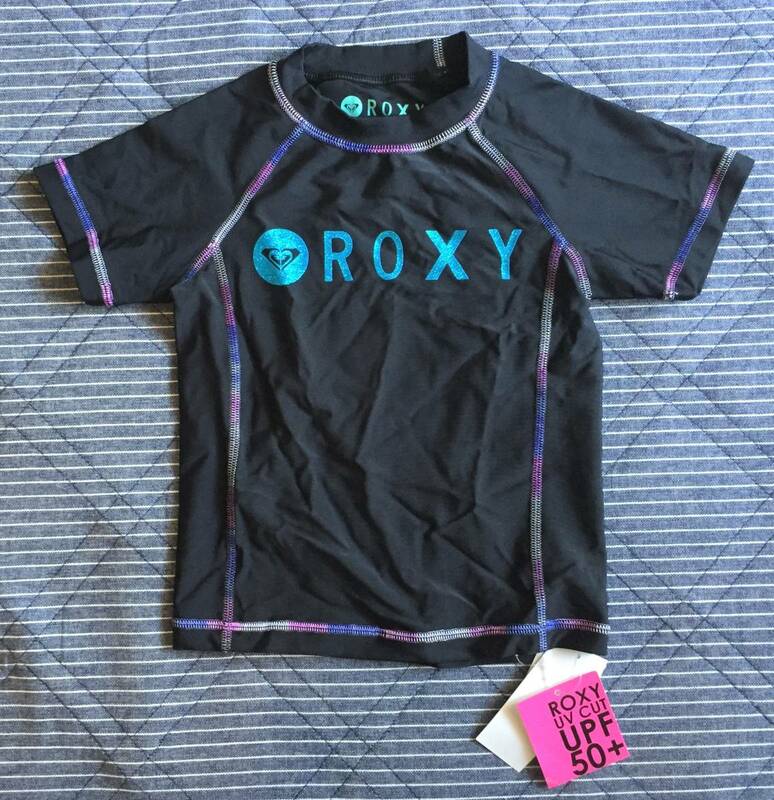 新品未使用★ROXY ロキシー 子供半袖ラッシュガード100◆水着■キッズ