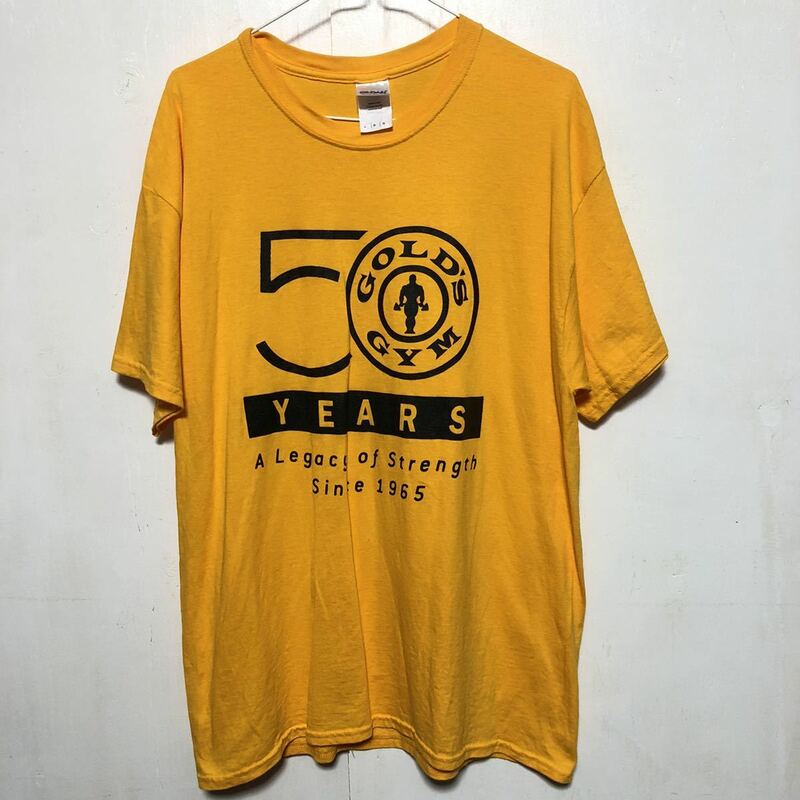 GOLD GYM ゴールドジム　Tシャツ 50周年　記念　サイズ　L USA古着　アメリカ　古着
