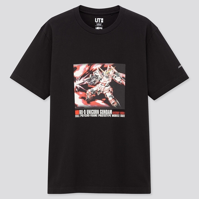 ユニクロ ガンダムUC Tシャツ XXLサイズ ユニコーン RX-0 サイコフレーム 黒 新品