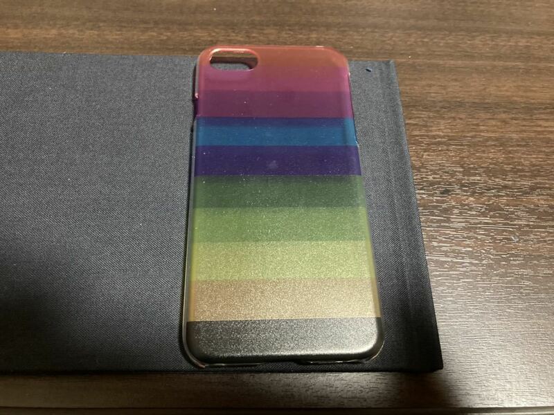iPhone 7 8 SE用 ケース レインボー 虹