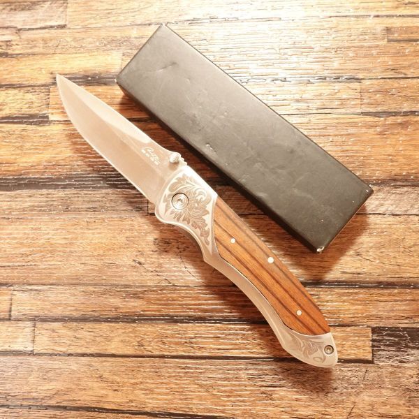 RITE EDGE フォールディングナイフ 研ぎ済 ライトエッジ ステンレス キャンプ アウトドア 箱付き ほぼ未使用