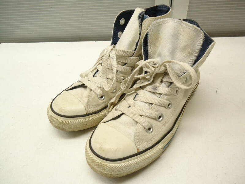 CONVERSE/コンバース■USA41/2(23.5cm)■ALL STAR オールスター 1V267 ハイカットスニーカー シューズ■ホワイト/ブルー■#20512MK162_36