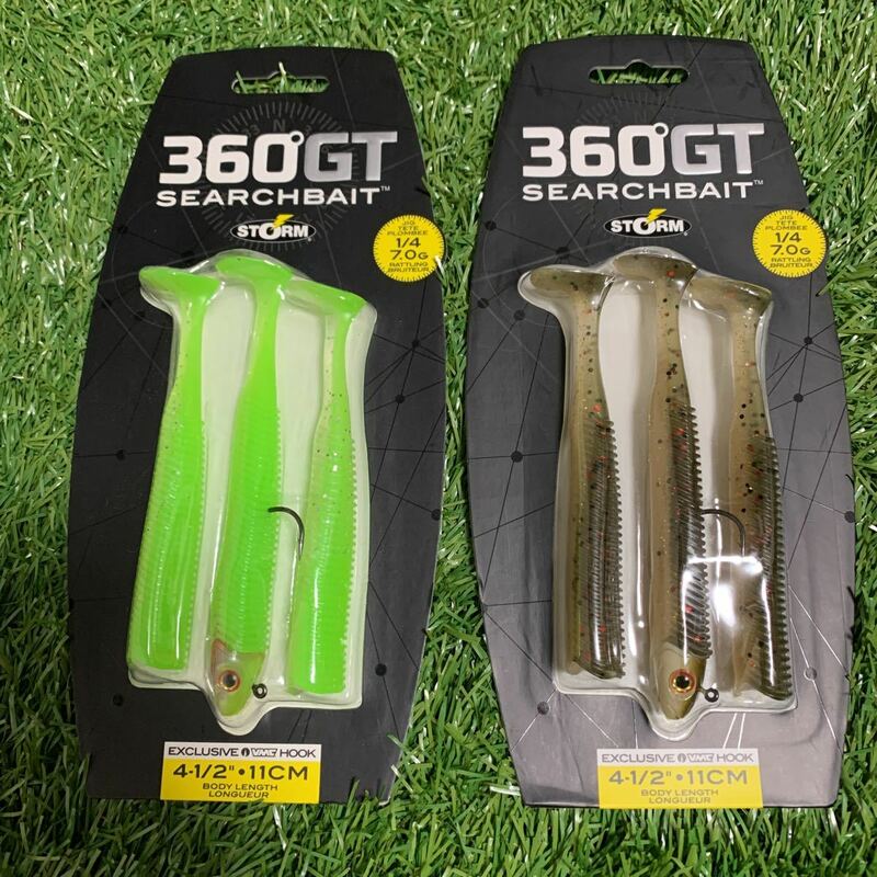 【新品】Rapala(ラパラ) ストーム 360GT サーチベイト 4.5インチ(11cm) 1/4oz/2パックセット/スイムベイト①