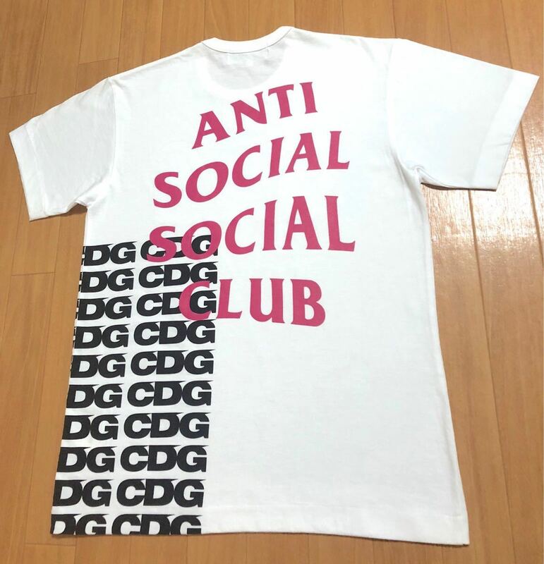 コムデギャルソン ANTI SOCIAL SOCIAL CLUB ロゴプリント Tシャツ アンチソーシャルクラブ CDG