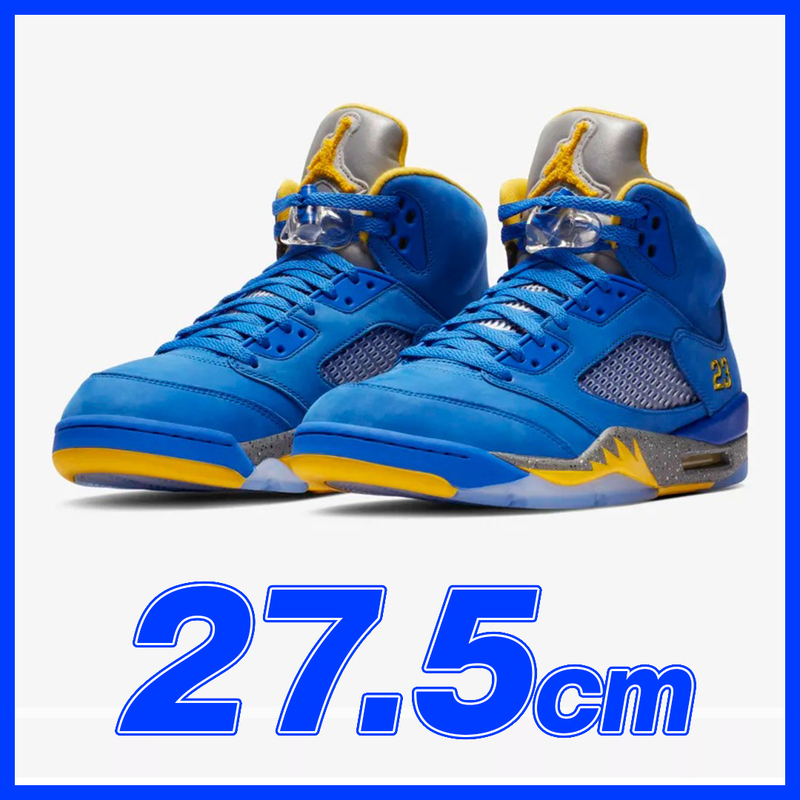 551　NIKE AIR JORDAN 5 LANEY　JSP VARSITY ROYAL/VARSITY MAIZE　27.5ｃｍ　ナイキ　エアジョーダン５バーシティーロイヤル27.5ｃｍ