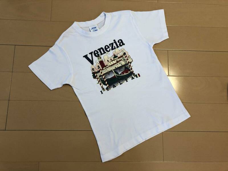 ●○ 世界の観光地 イタリア ベネチア Tシャツ M 5-6 ホワイト(白) ○●