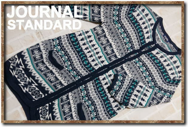 ☆JOURNAL STANDARD　ジャーナルスタンダード　ジャガードニットカーディガン☆