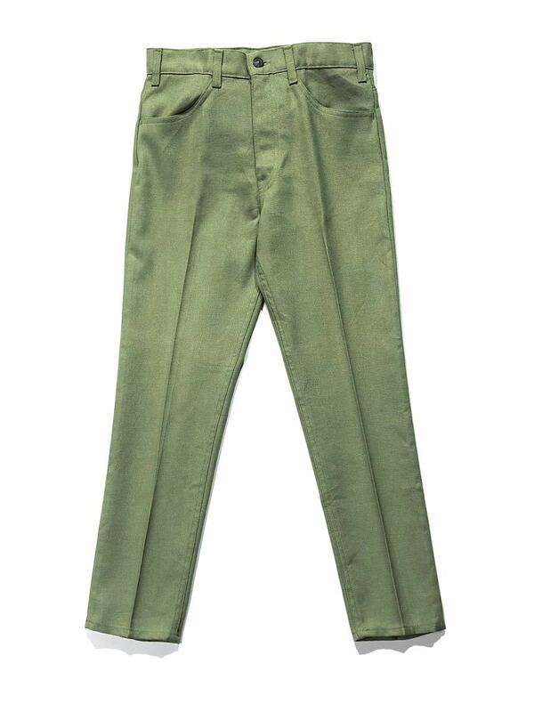 【60's 米国製】Levi's STA-PREST HOPSACK PANTS W30 77cm TALON リーバイス スタプレスト ホップサック パンツ タロン チェーンステッチ