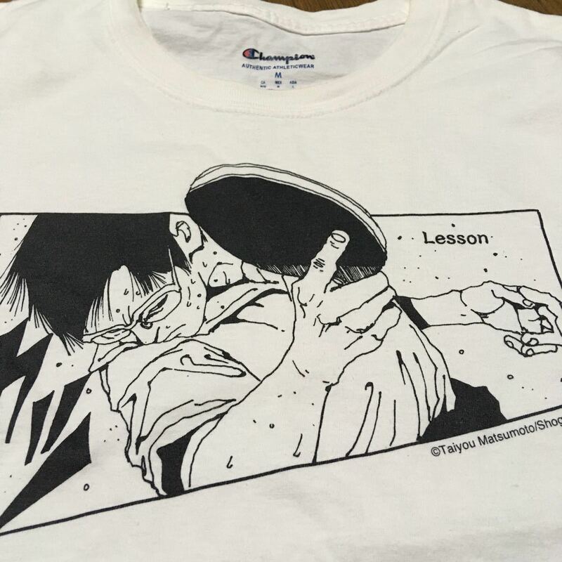 松本大洋展　チャンピオン 製　tシャツ　ピンポン　スマイル