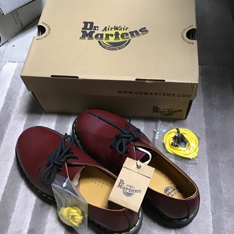 新品 Dr.Martens cherry red rouge 3ホール ドクターマーチン 1461 uk5 us6 チェリーレッド 靴 パンク ロック