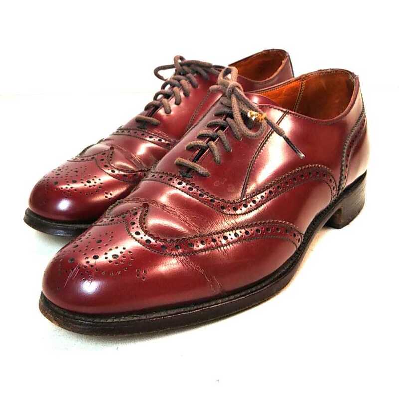 GRENSON ROYAL WINDSOR グレンソン ENGLAND製 ウイングチップ ドレスシューズ レザーシューズ 革靴 メンズ 91/2 D