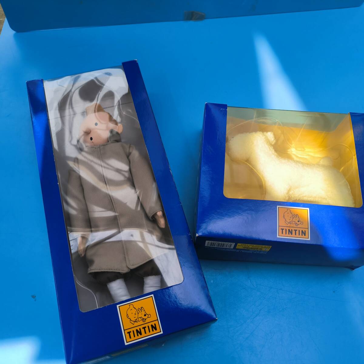 TINTIN タンタンの冒険　スノーウィ　人形　ぬいぐるみセット　トレンチコート