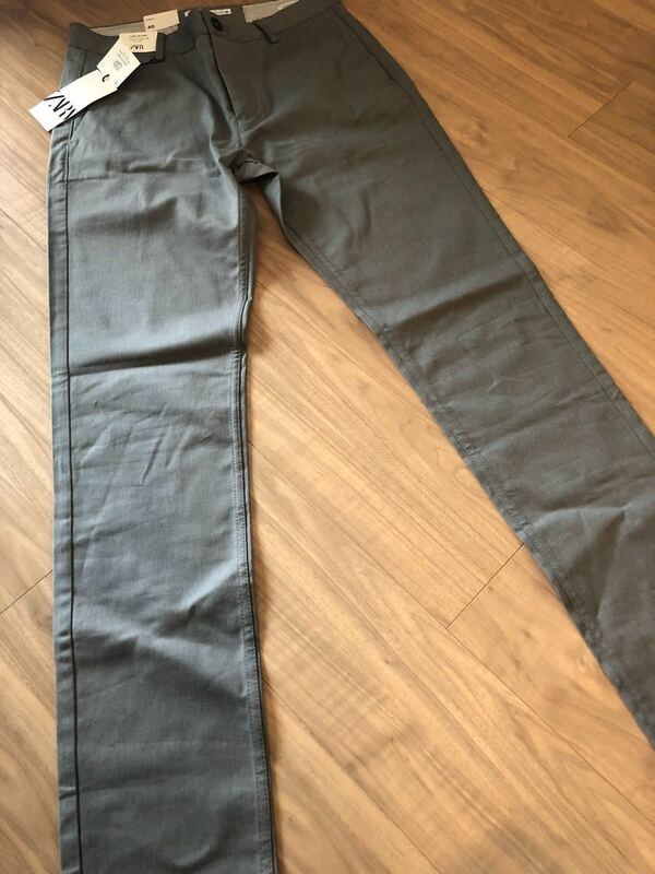 【新品】ZARA ザラ MAN ☆ SLIM FIT ビジネス パンツ グレー 40